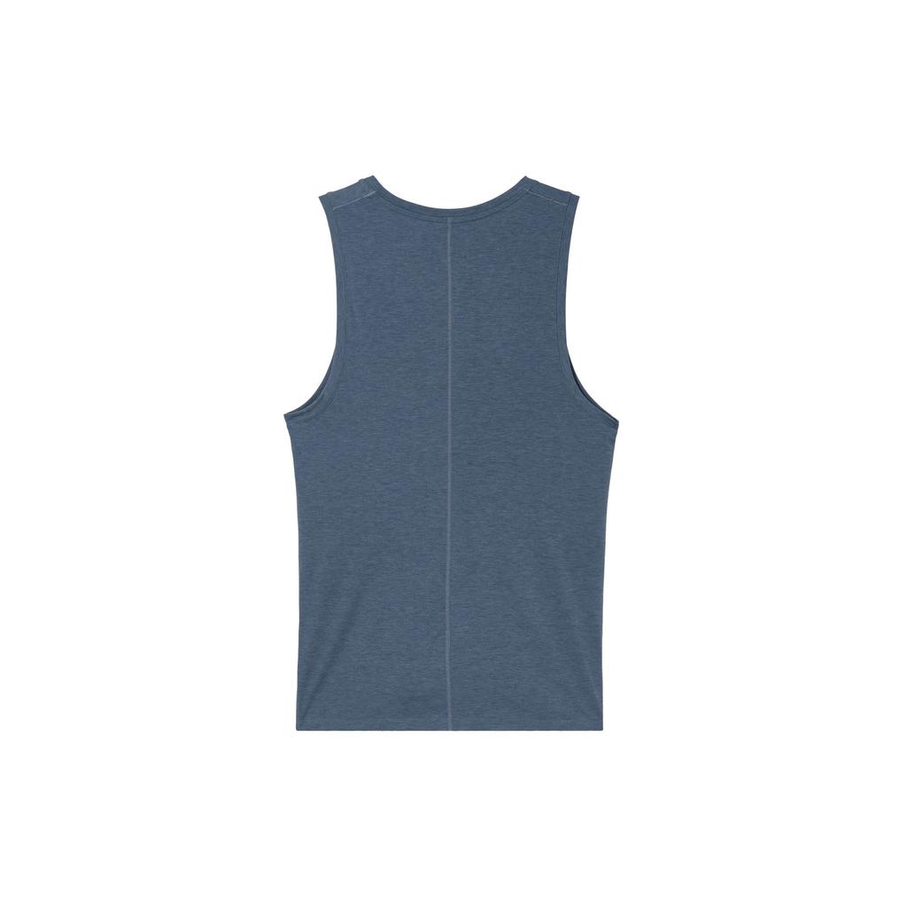 Nike Solid Color Fitness Running Training Sports Tank Top Men Tops Blue Gray BV4037-410