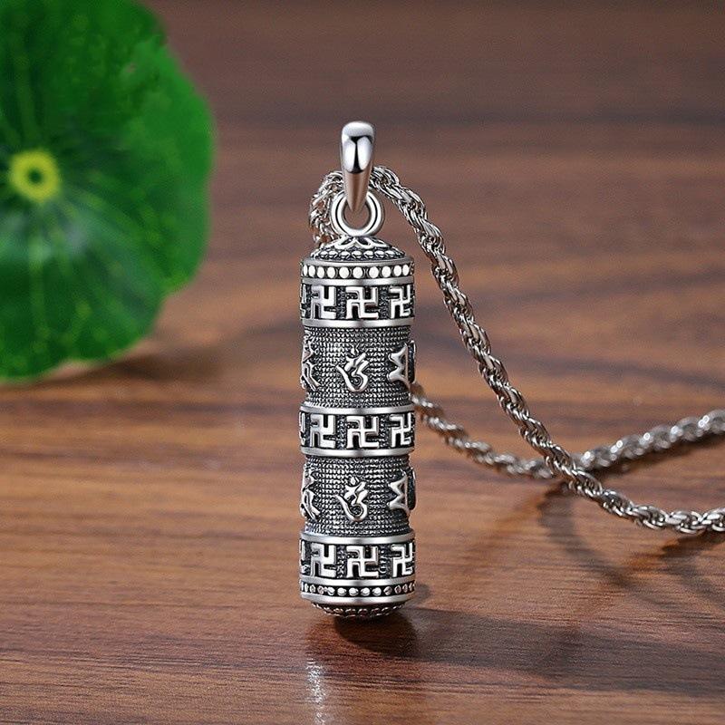 

Намисто Шестислівна Мантра Мантра Шурангама Може Відкрити Га Ретро Модний Підвіс 50CM(Necklace Size)