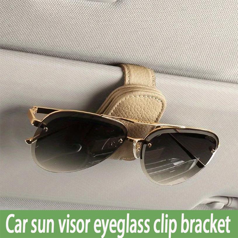 1pc Car Clip Glasses Stand Multifunctional Car Sunglasses Holder Sun Visor Clip Stylish Driving Organizer Car Interior Supplies