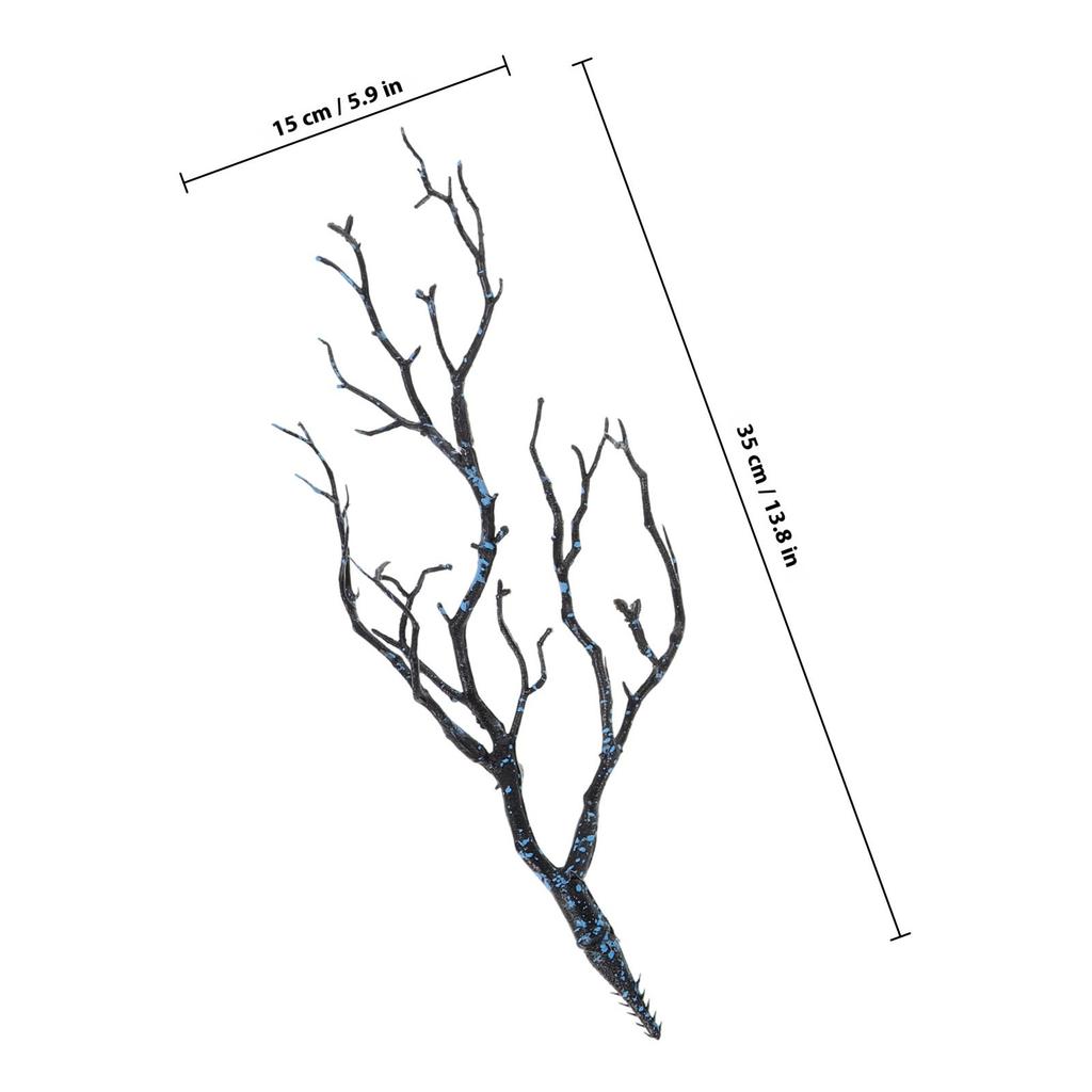 3Pcs Elegant Plastic Artificial Branches Lifelike Fake Tree Branches for Vase Decoration Wedding Celebration Festive Styling