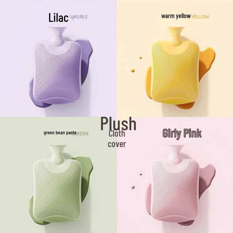 Thickened Reusable Hot Water Bottle with Anti-Scald Cover