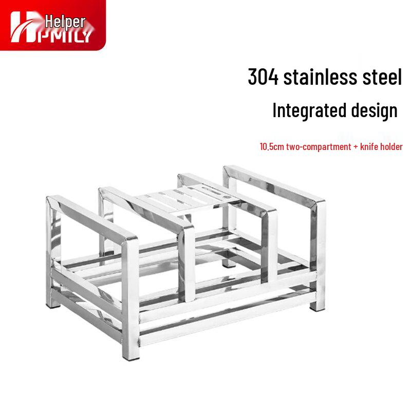 

HPMILY 304 Stainless Steel Countertop Knife & Cutting Board Holder