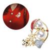 Shimmering Snowman Brooch Sparkling Enamel Alloy Lapel Pins for Women Christmas Themed Pins Stylish Winter Accessory
