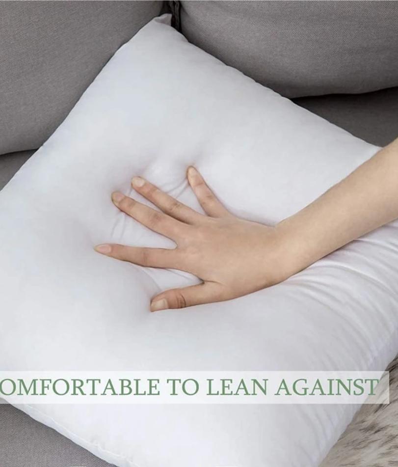 Gift White Throw Pillow Insert Standard White Bounce Back Pillow Cushion Core Sofa Car Christmas