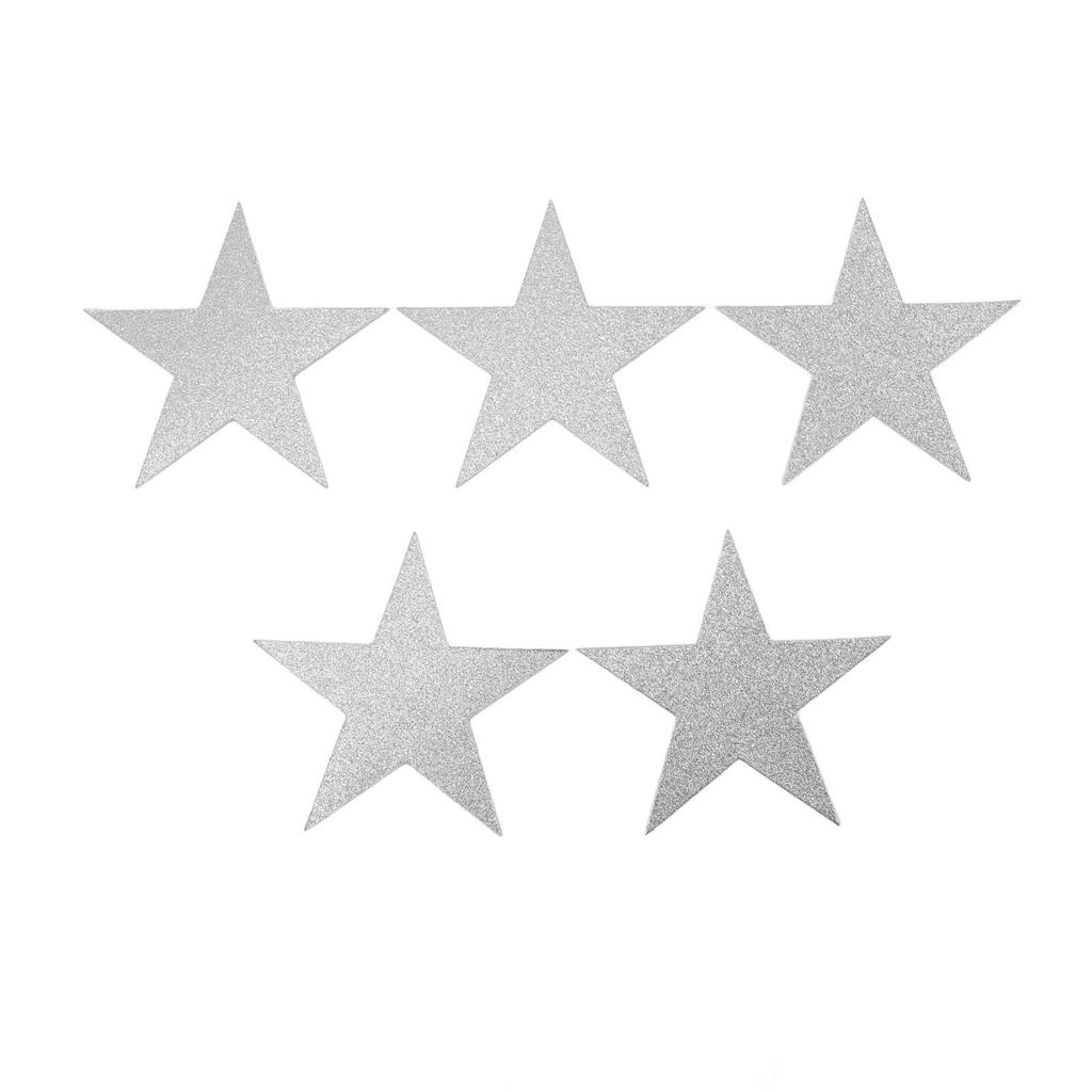 50PCS Glitter Star Paper Cutouts Double Sided Stars Decoration Cutouts Paper Wall Decor for