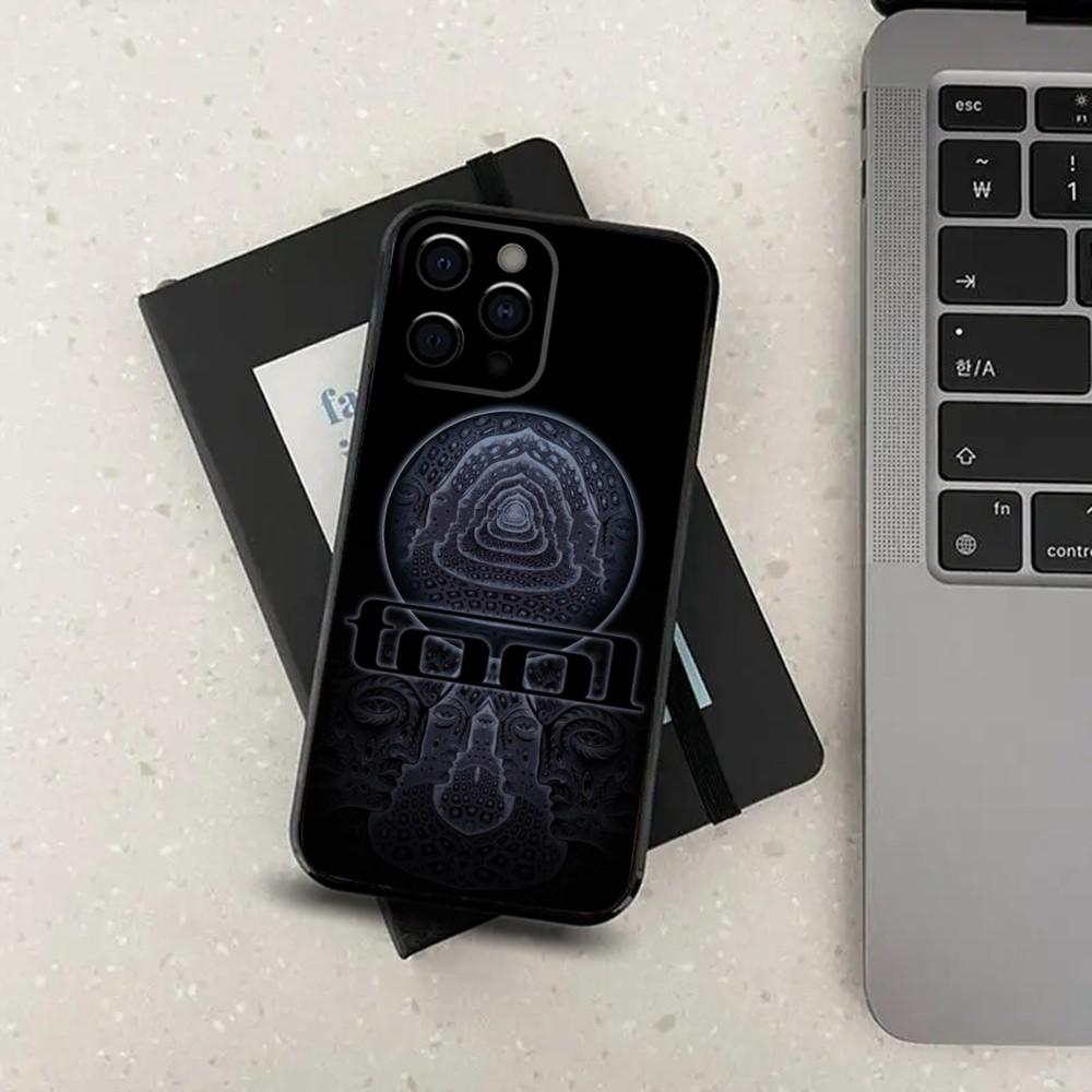 Band T-Tool Schism Phone Case For iPhone 16,15,14,13,12,11,Pro,X,XS,Max,XR,Plus,Mini Soft Black Cover