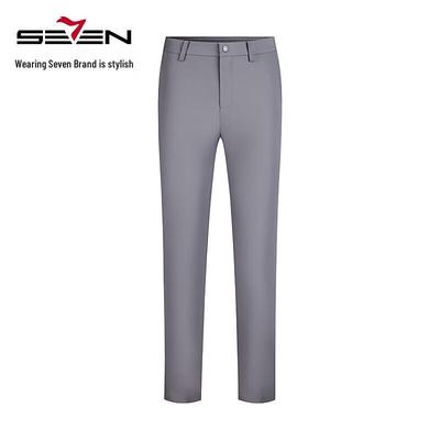 Men's Business Casual Tapered Nylon Blend Pants