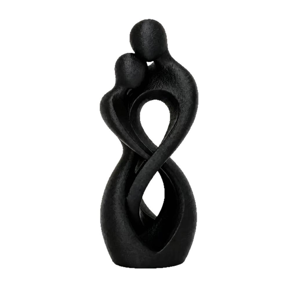 Romantic Abstract Hugging Couple Sculpture Minimalist Style Embrace Art Table Statue  Wedding Gifts