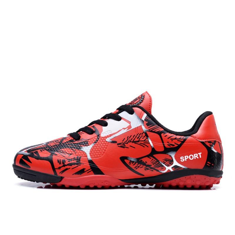 Mens Womens Soccer Cleats Artificial Turf Outdoor Football Shoes With Studs Anti-Slip Rubber Sole Breathable Mesh Lining