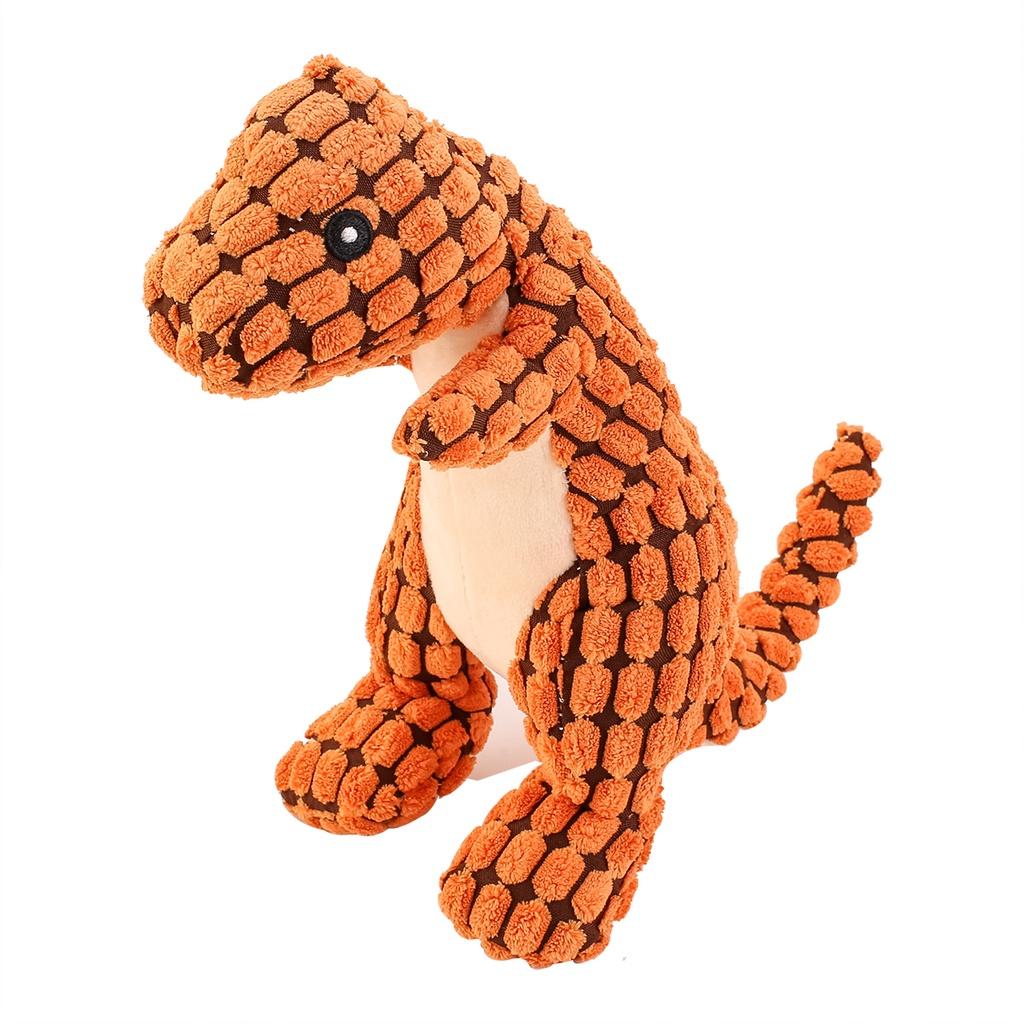 

Plush Sound Toy For Dogs And Cats Durable And Chewable Pet Toy For Teeth Grinding And Stress Relief Orange оранжевый