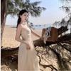 Chiffon Mesh Slim Waist Suspender Long Skirt - 2024 Style Women's Fashion