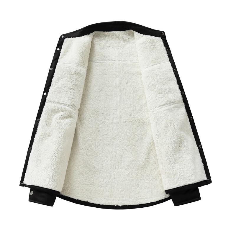 SNOOPY Men's Fleece-Lined Casual Jacket