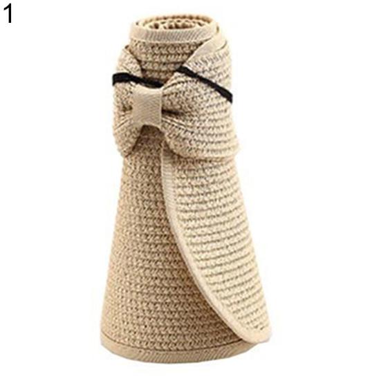 Sun Hat Foldable Wide Brim Breathable Elegant Girls Summer Bucket Sun Hat for Outdoors