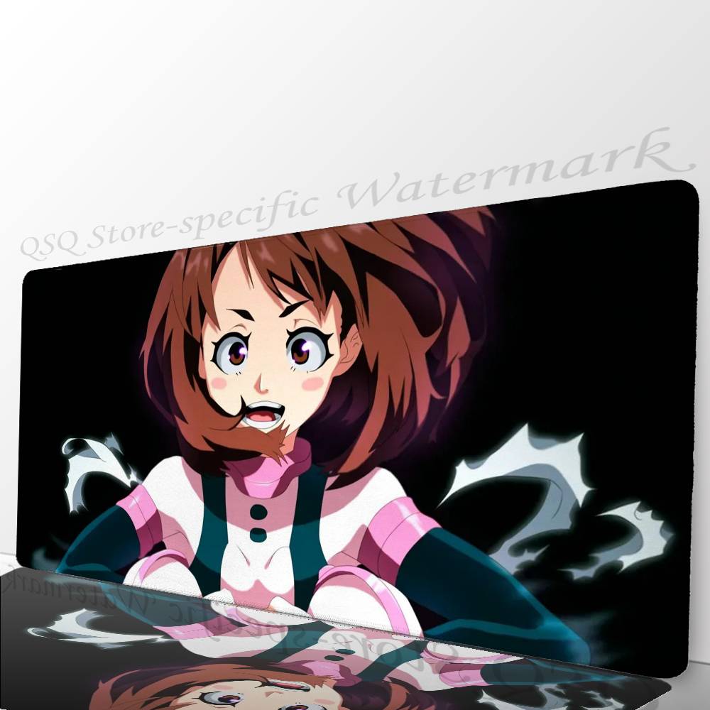 Ochaco Uraraka Anime My Hero A-Academia Mousepad Mouse Mat Desk Mat With Pad Gaming Accessories Prime Gaming XXL Keyboard Pad