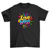 Pride_83 Love T-Shirt Mens Womens Tees Top - Wear Your Heart On Your Sleeve! Rainbow-colore D Love, Fu