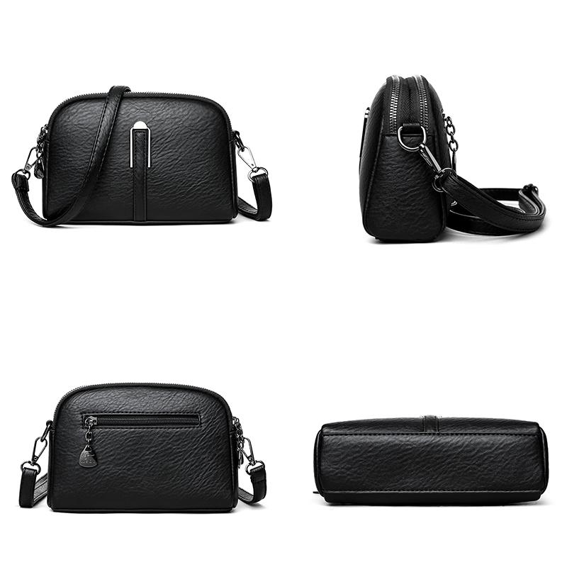 2026 New Fashi Simple Women's Shoulder Bag Famous Luxury Women Crossbody Bags Authentic Soft Leather Wallet Mobile Bolsas Sac