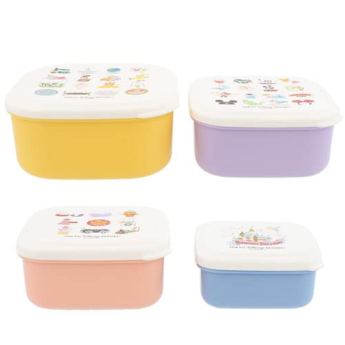 gaia80 Mickey & Friends Seal Container Set [Tokyo Disney Resort Exclusive] Park Icon Design Attraction Disney Merchandise Souvenir