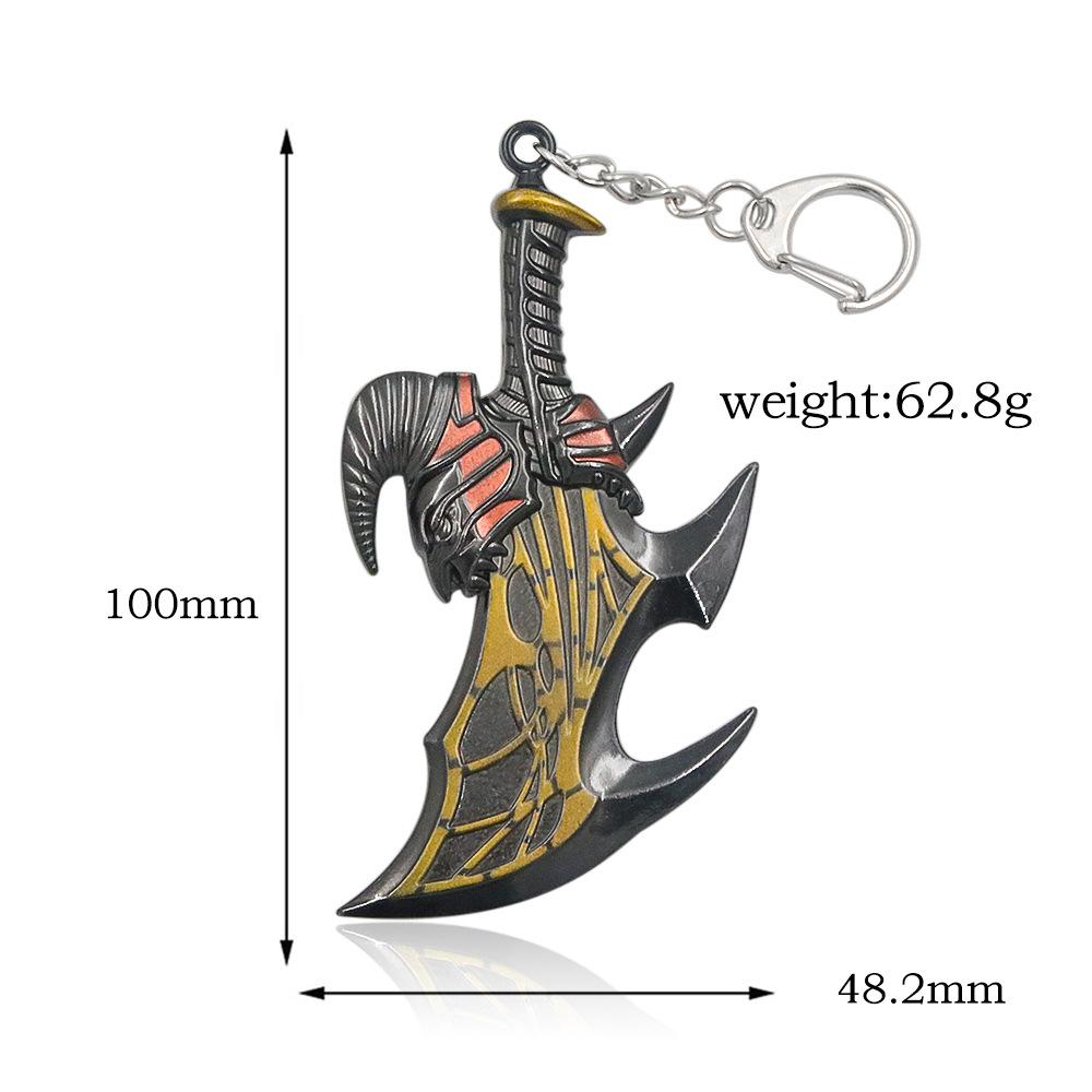 Game God of War: Ragnarok Keychain Blades of Athena Weapon Model Cosplay Props Keychain For Women Men Fans Jewelry Pendant Gifts