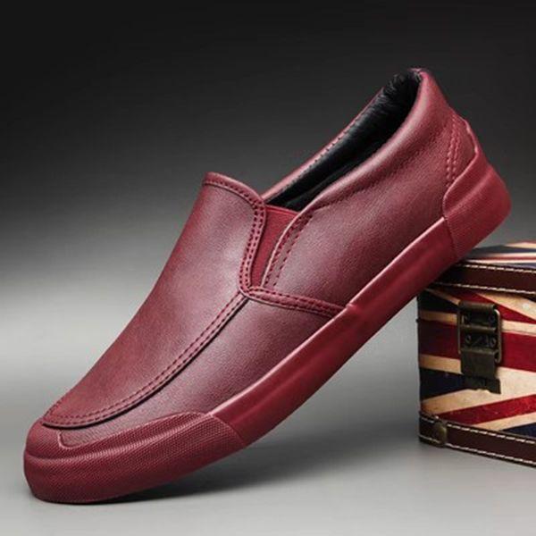 2025 new men's shoes winter trendy shoes one-pedal leather shoes men's business casual shoes velvet thermal cotton shoes men's