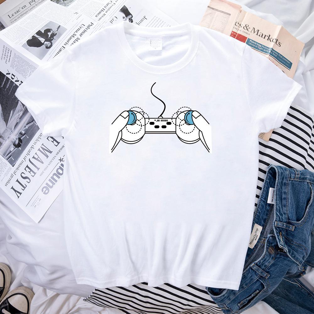 

Новая креативная игровая консоль, принт, напечатанный на 3D-принтере, женская футболка с коротким рукавом S