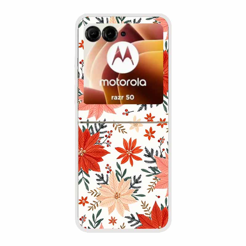 For Motorola Razr 50 Ultra Case Plastic Hard Painted Cartoon Transparent Back Cover Case for Motorola Razr 50 5G Hard PC Case 50