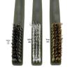 Range Hood & Sink Cleaning Brush Set: 3 Double-Ended Deburring Brushes & 4 Nylon Hook Brushes for Stain & Rust Removal