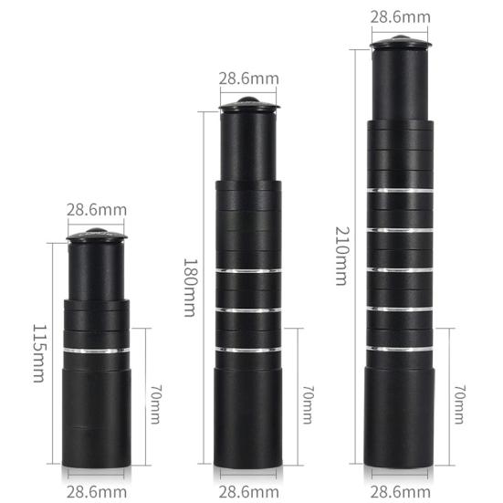 115/180/210mm MTB Představec na kolo Zvýšený Řídítka Adaptér Zvyšovače Kolo Prodloužení