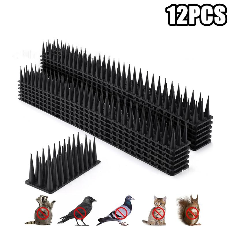 Bird Spikes Pigeon Deterrent Birds Repellent Spikes Outdoor Spikes For Keep Birds Cat Squirrel Raccoon Woodpecker Away Covers