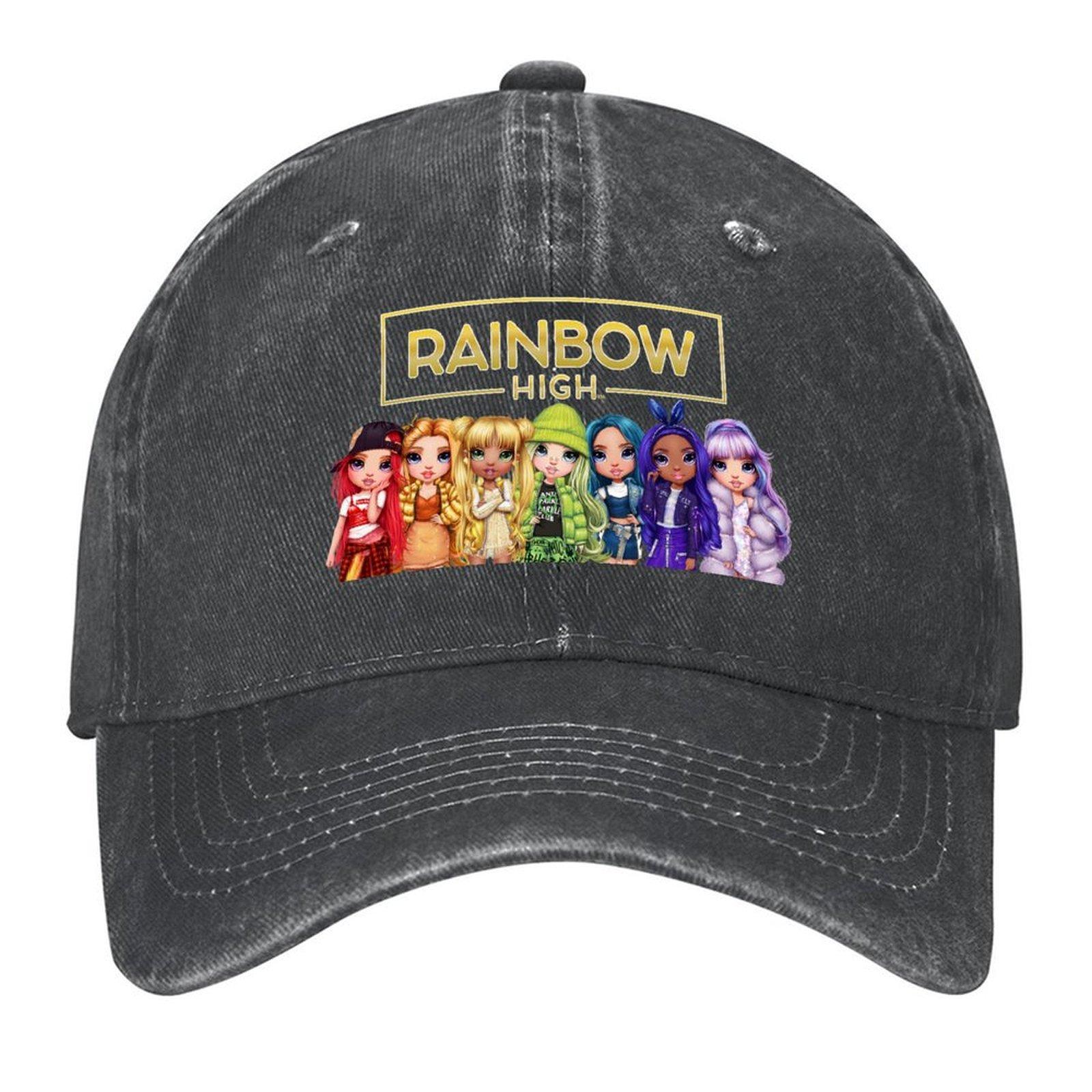 

2026 2026 Rainbow High Main Characters And Logo Baseball Cap Party Hat Brand Man Cap Birthday Anime Mens Women s