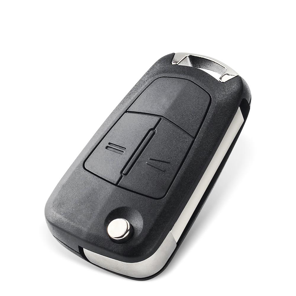 KEYYOU 10pcs Flip Remote Folding Car Key Fob Case Shell For Vauxhall Opel Astra H Corsa D Vectra C Zafira Astra Vectra Signum