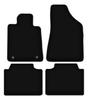 BASIC Black Velour Floor Mats For: Renault Safrane Liftback (1992-2000)