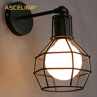 Vintage Wandleuchte Industrie Eisen E27 Wandlampe Retro Kreative Wandleuchte Für Café Bar Schlafzimmer Beleuchtung Vintage Heimdekor Lampe