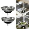 2Pcs Kitchen Sink Strainer Stopper Waste Plug Drain Basket Stainless Steels Sink Filter for Restaurants and Homes