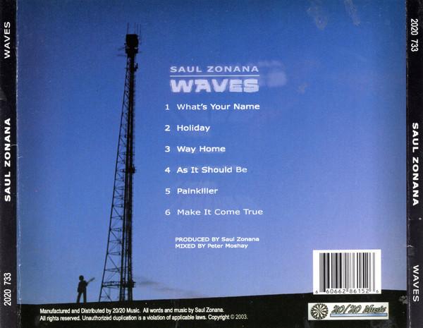 

CD SAUL ZONANA - Waves 2020733 20/20 Music 2003 US Rock Used