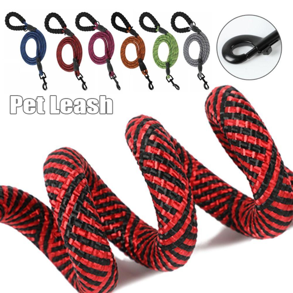 Comfortable Grip Pet Leash 12mm*180cm Dog Walking Leash Sturdy Dog Traction Rope Training Session