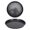 2Pcs Non Stick Pizza Pan Deep Thickened Carbon Steel Baking Pan for Kitchen Bakery10in