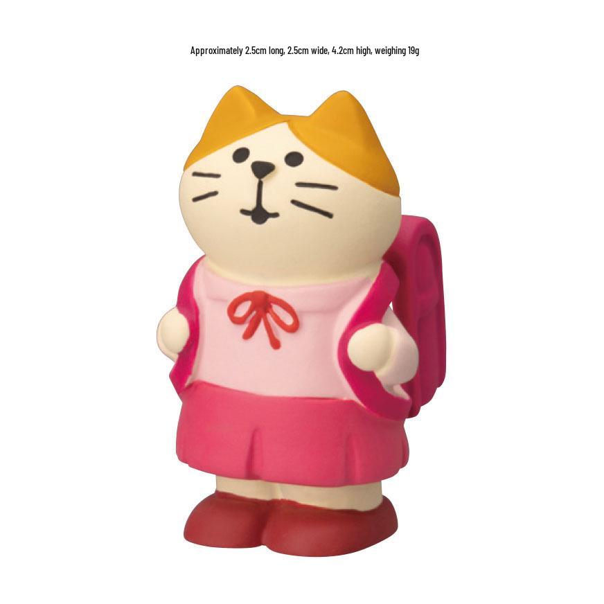 ZAKKA Japanese Cat Resin Figurine - Flower Viewing Festival DIY Trendy Blind Box Toy, Decoration, Gift & Ornament