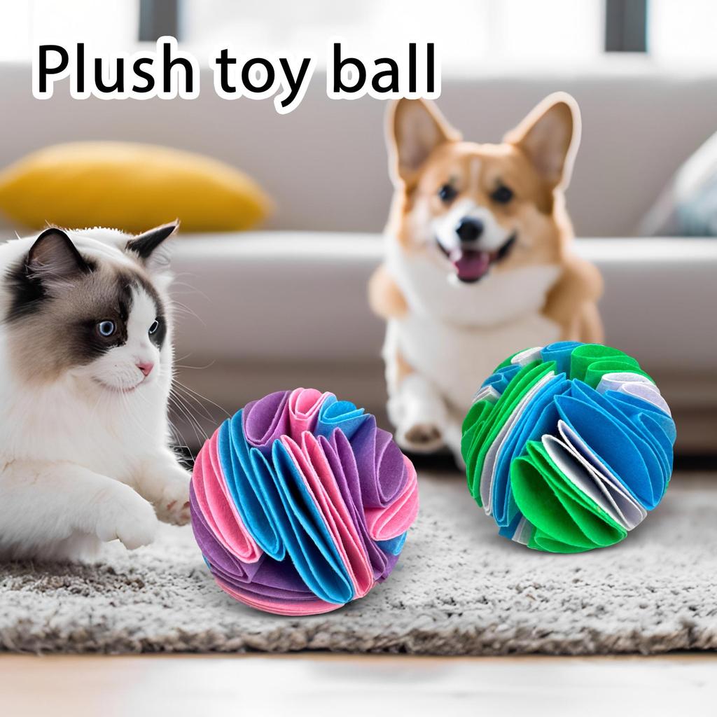 Inner Roll Sniffing Ball Pet Dog Intelligence Training Toy Amuse Pet Bubble Rubber Ball