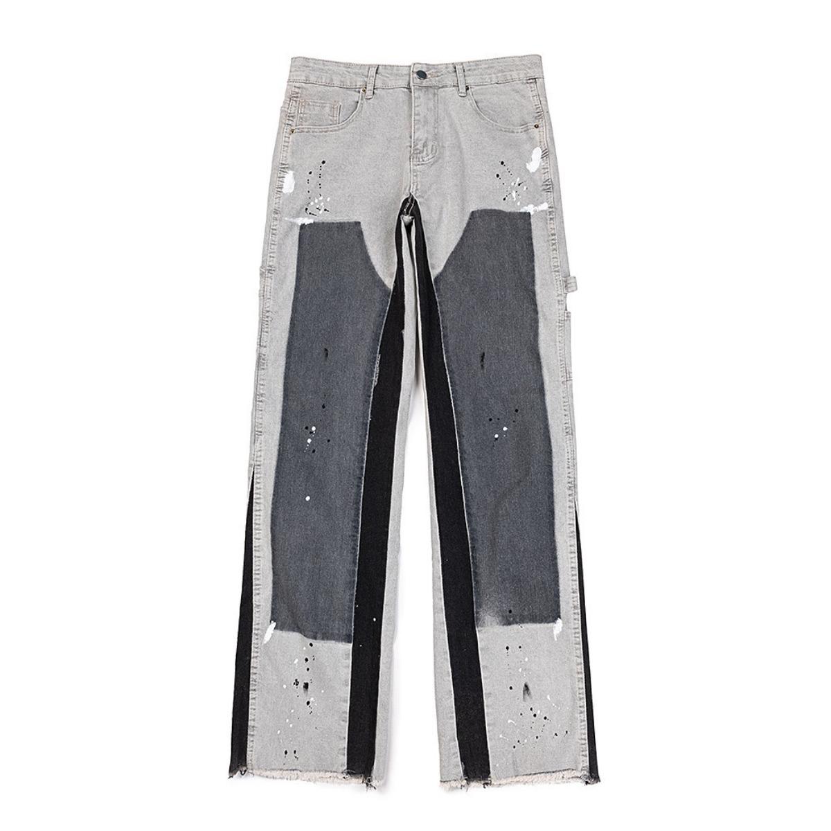 RogueWave American Streetwear Splashed Ink Patchwork