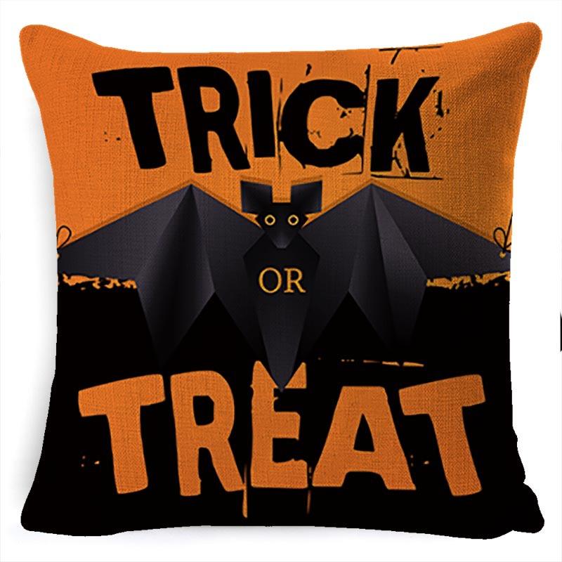 Throw Pillow Halloween Pillow Case Linen Car Cushion Sofa Pillow Case Nordic Style