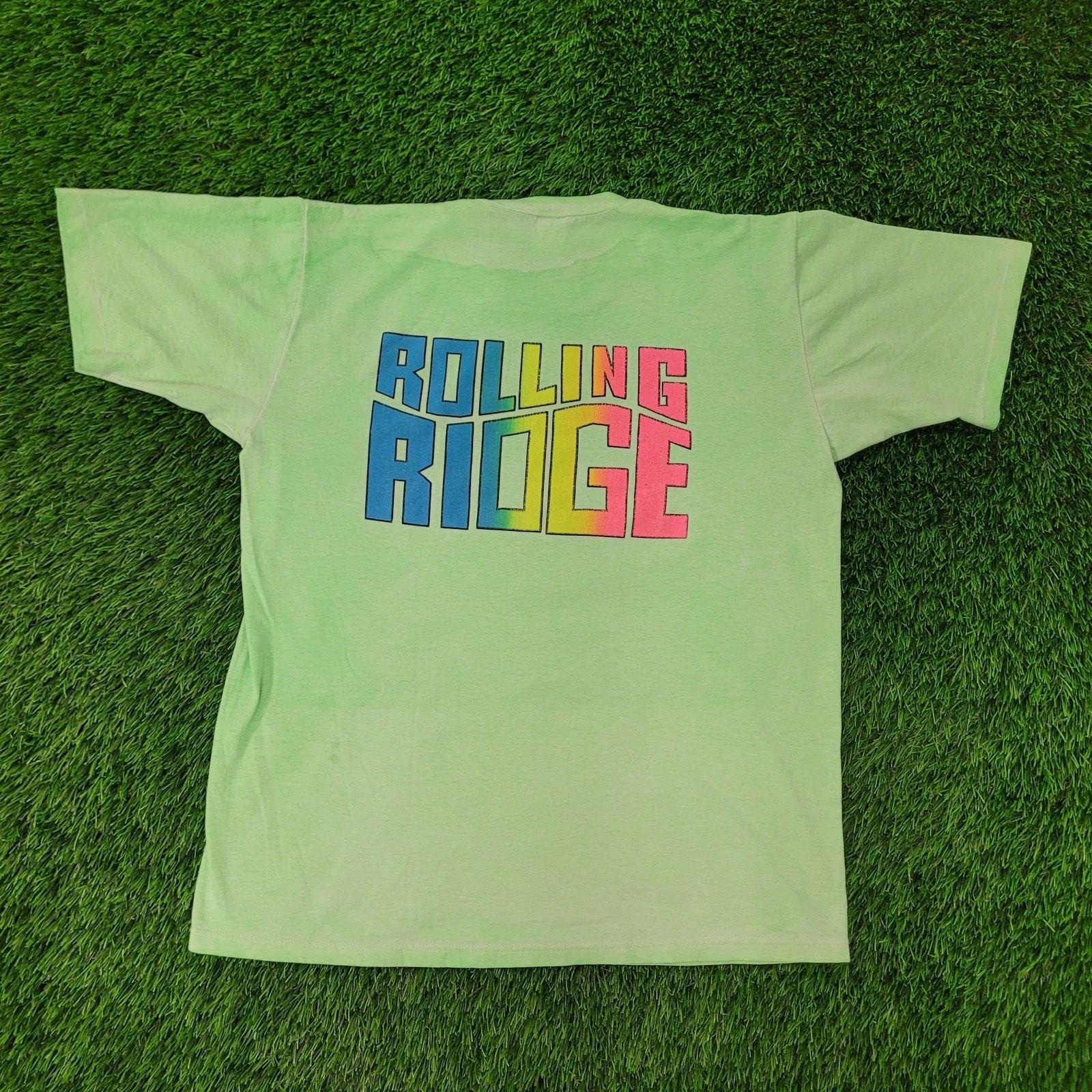 

Vintage 80s Road Runners Marathon Shirt L/XL 21x26 Rolling Ridge Neon 3XL