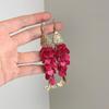 Bohemian Mediterranean Big Fish Earrings Shiny Shell Scale Statement Earrings for Women Daily Casual Wear
