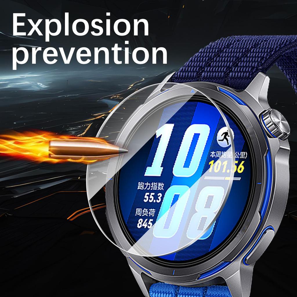 5-1PCS Easy Installation Tempered Glass for Huawei Watch GT Runner 2 Screen Protector Dust Free Film for Huawei GT Runner2 43mm
