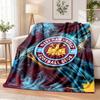 Pătură din Flanelă Imprimată West Ham United Football Confort Cald Pled pentru Pat pentru Decorarea Casei în Interior