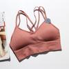 Fashion Thin Strap Beauty Back Exercise Underwear Women's Rib Sexy Pilates Running Breathable Fitness Vest Yoga Bra