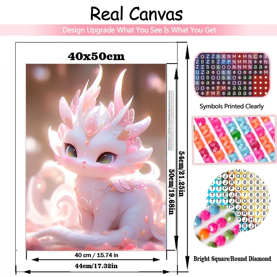 New Arrival Diamond Painting Cross Stitch Kit Cartoon Dragon Baby 5D DIY Diamond Embroidery Mosaic Rhinestone Home Decoration