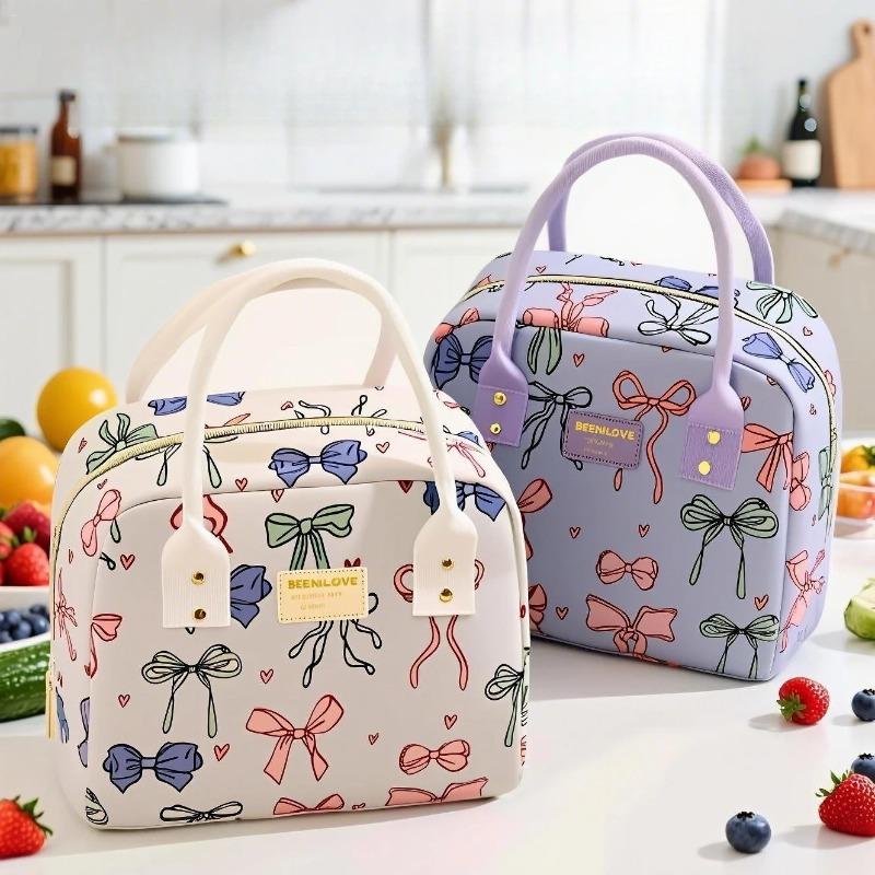 Food Thermal Insulated Bag Children School Lunch Box Bags Picnic Bag For Couples Unisex Portable Food Storage Student Lunch Bags