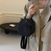 Women's Casual Nylon Crossbody Bag with Adjustable Strap Vintage Solid Color Small Shoulder Bag Polyester Lining for Everyday Use AVE