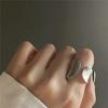 Sterling Silver Niche Design Open Ring: Korean Style, Stackable, Colorfast, Light Luxury