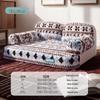 L-shaped Cooling Quilted Dog and Cat Mat with Backrest for All Seasons